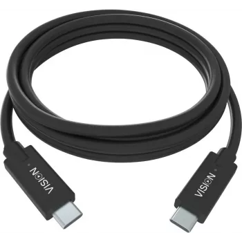 USB-C laidas Vision TC 2MUSBC/BL, 2 m, juodas