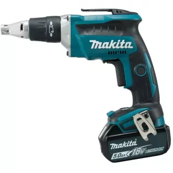 Atsuktuvas Makita DFS452RTJ – belaidis, 1/4 colio šešiakampis antgalis, 2 akumuliatoriai, 18 V