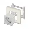 Kištukinis lizdas DELOCK CEE 7/3 (E tipas) baltas, 250 V, 16 A, 4000 W
