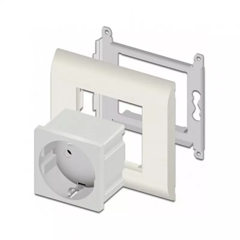 Kištukinis lizdas DELOCK CEE 7/3 (E tipas) baltas, 250 V, 16 A, 4000 W