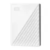 Western Digital WD My Passport 5TB Baltas USB 3.0 / 2,5 colio, 19,15 mm / 256 bitų šifravimas / WD Backup / Baltas (WDBPKJ0050BWT-WESN)