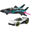 LEGO CITY 60489 Reaktyvinis lėktuvas prieš automobilį