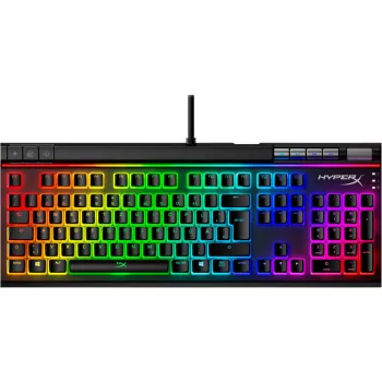 HyperX Pudding Keycaps pilnas klavišų rinkinys ABS juodos spalvos DE išdėstymas