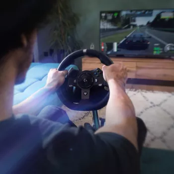 Logitech G920 Driving Force lenktynių vairas, skirtas Xbox One ir PC (941-000124)