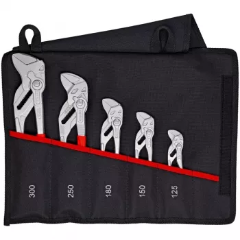 KNIPEX 5 vienetų replių-veržliarakčių rinkinys 125/150/180/250/300 mm