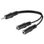 Microconnect AUDLR02 garso adapterio laidas 0,2 m 3,5 mm 2 x 3,5 mm juodas
