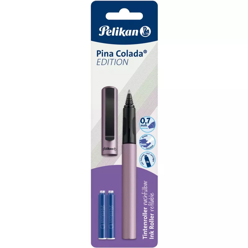 Pelikan Pina Colada Edition rašiklis, mėlynas, 0,7 mm, plonas, tinkantis dešiniarankiams ir kairiarankiams