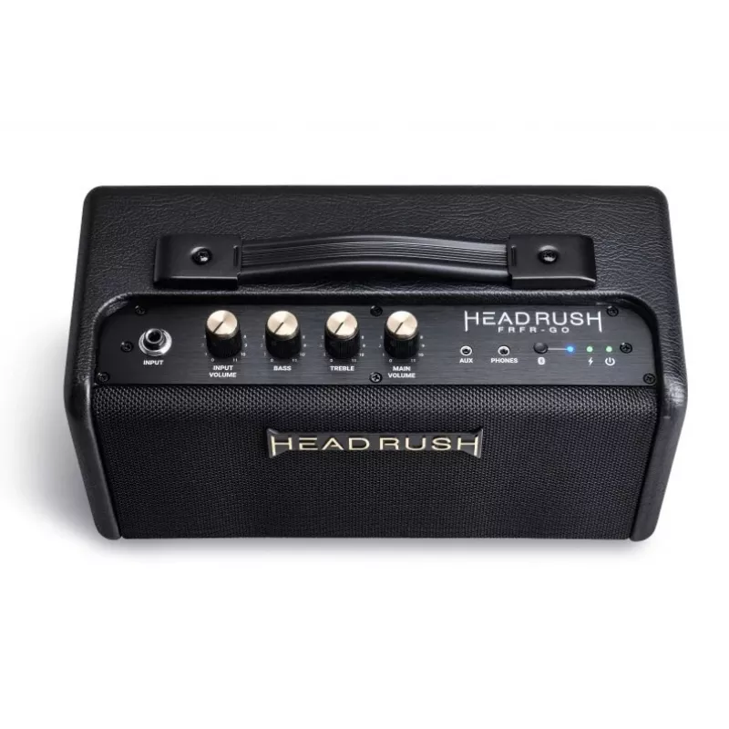 Nešiojamas FRFR gitaros stiprintuvas HEADRUSH FRFR-GO, 65W, pilno dažnių diapazono, maitinamas baterija / tinklu