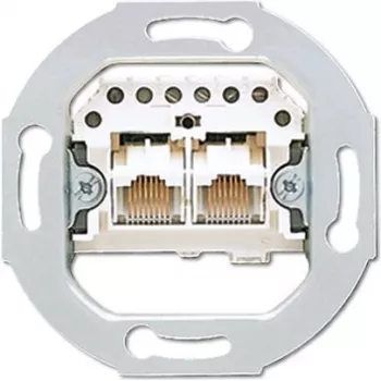 JUNG UAE 2X8 UPO 2 x RJ-45 pilkas lizdas (UAE2X8UPO)