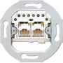 JUNG UAE 2X8 UPO 2 x RJ-45 pilkas lizdas (UAE2X8UPO)