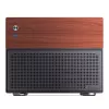 Jonsbo N4 Microtower korpusas juodas tvirtas plieninis kompaktiškas PC dėklas