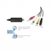 LogiLink USB 2.0 vaizdo įrašymo adapteris, USB A/M į 3x RCA + MiniDIN5/F, juodas