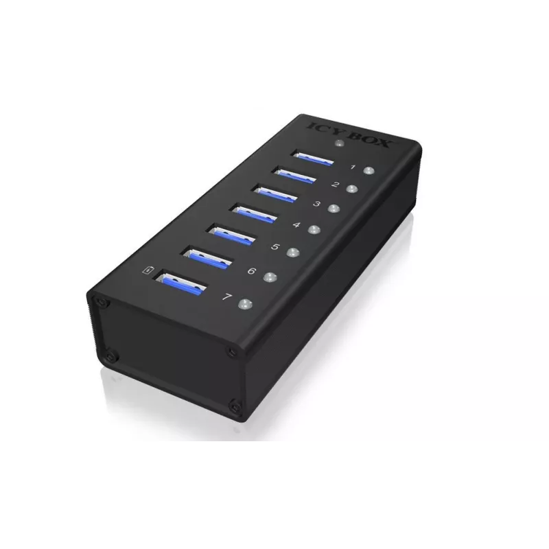 ICY BOX IB-AC618 USB 3.2 Gen 1 (3.1 Gen 1) Type-B 5000 Mbit/s Juodas