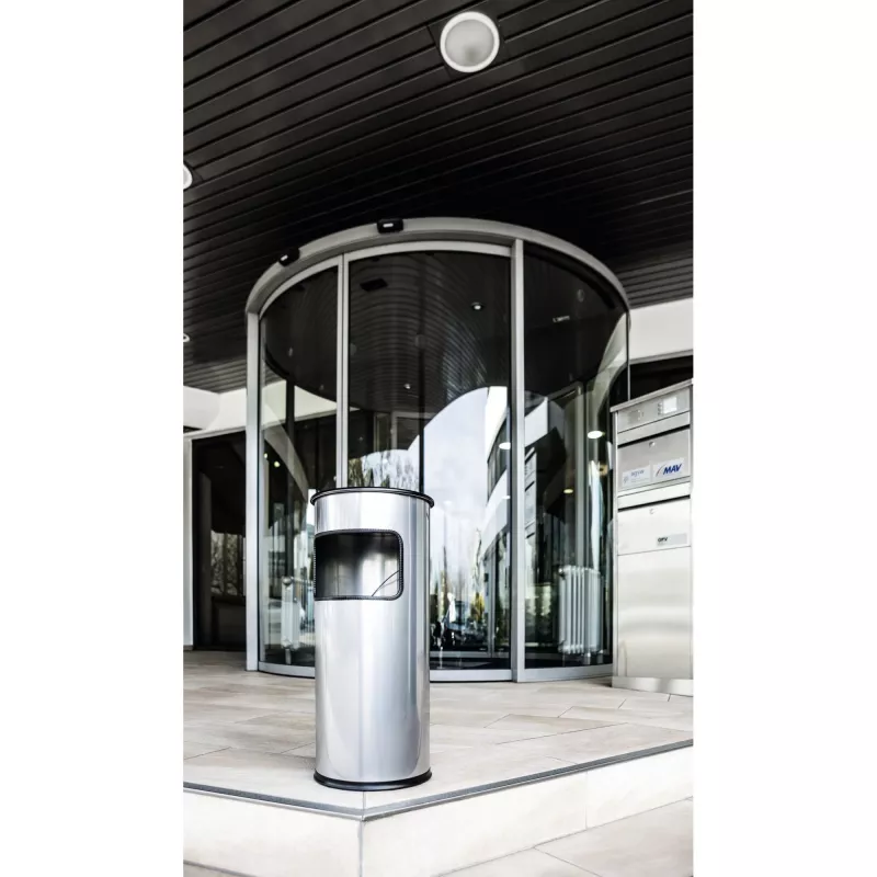 Šiukšliadėžė Durable 333023 17 L apvali metalinė sidabrinė