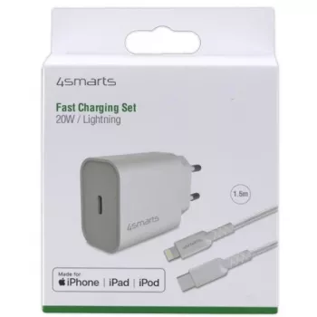 Kroviklis 4smarts 4S465591 USB-C 20 W su 1,5 m laidu