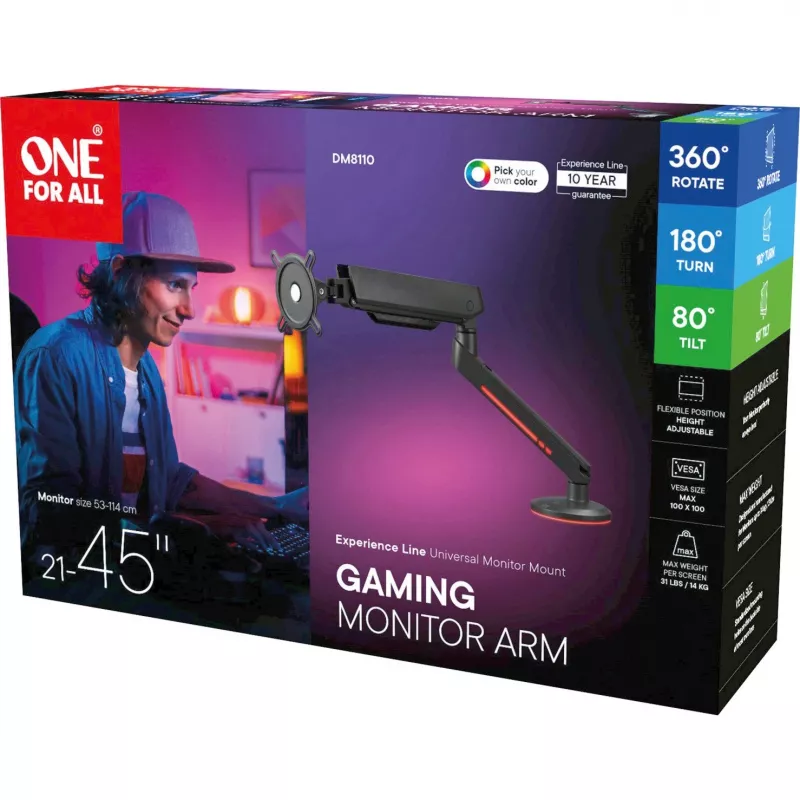 One For All DM8110 Experience-line VESA tvirtinimo rinkinys LCD ekranui 21-45 RGB