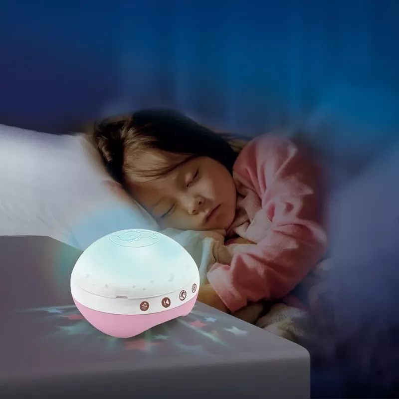 Muzikinė dėžutė kūdikiams B-kids 3in1 Infantino 150302050 — pudros rožinė, 3 viename raminantis žaislas