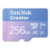 SanDisk Creator microSDXC atminties kortelė 256GB, skaitymas iki 190 MB/s