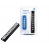 LogiLink UA0096 USB 2.0 šakotuvas, 10 prievadų, 480 Mbit/s, juodas