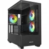 PC korpusas Sharkoon Elite Shark CM100 Tower Micro-ATX, be maitinimo šaltinio, juodas