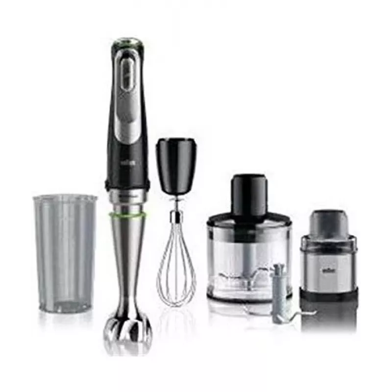 Braun MultiQuick 9 MQ9138XI Panardintuvas 0,6 L 1200 W Juodas, Nerūdijantis plienas