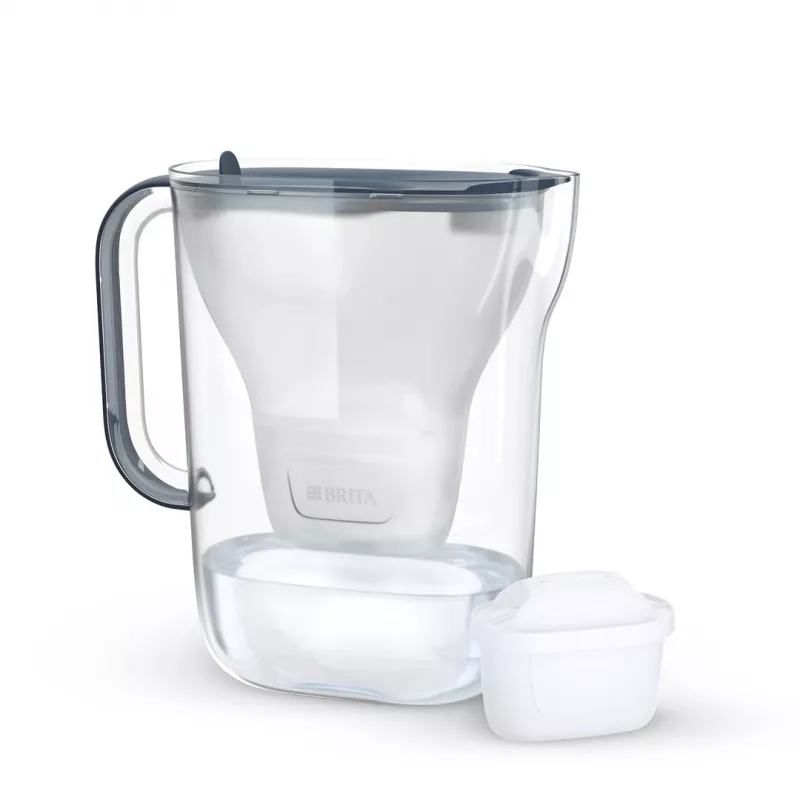 BRITA Style Essential 2,4 L vandens filtro ąsotis Graphite su MAXTRA kasetė ir Smart Light
