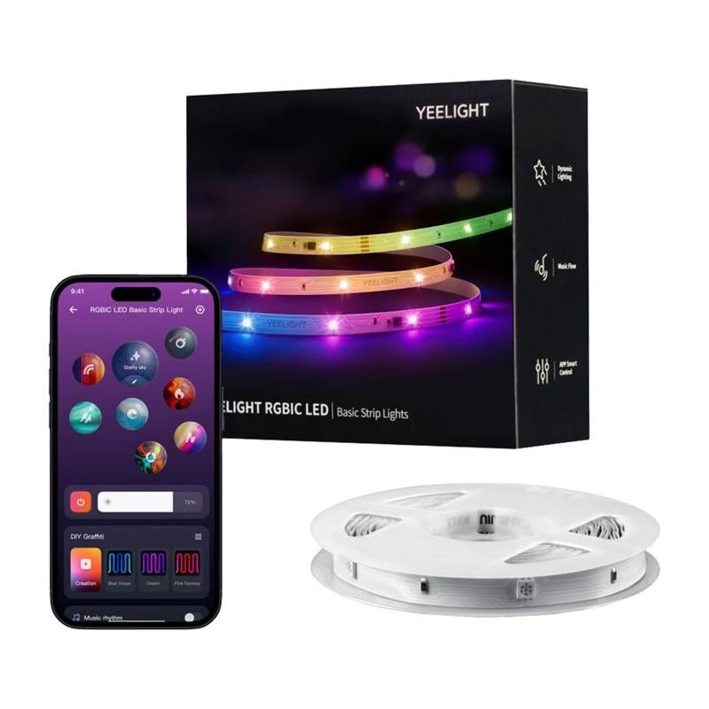 LED juosta RGBIC Yeelight Led Basic Strip Lights 12m