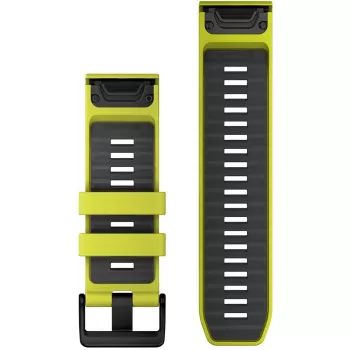 Garmin QuickFit 010-13393-08 Graphite Yellow – Silikoninis 26 mm dirželis