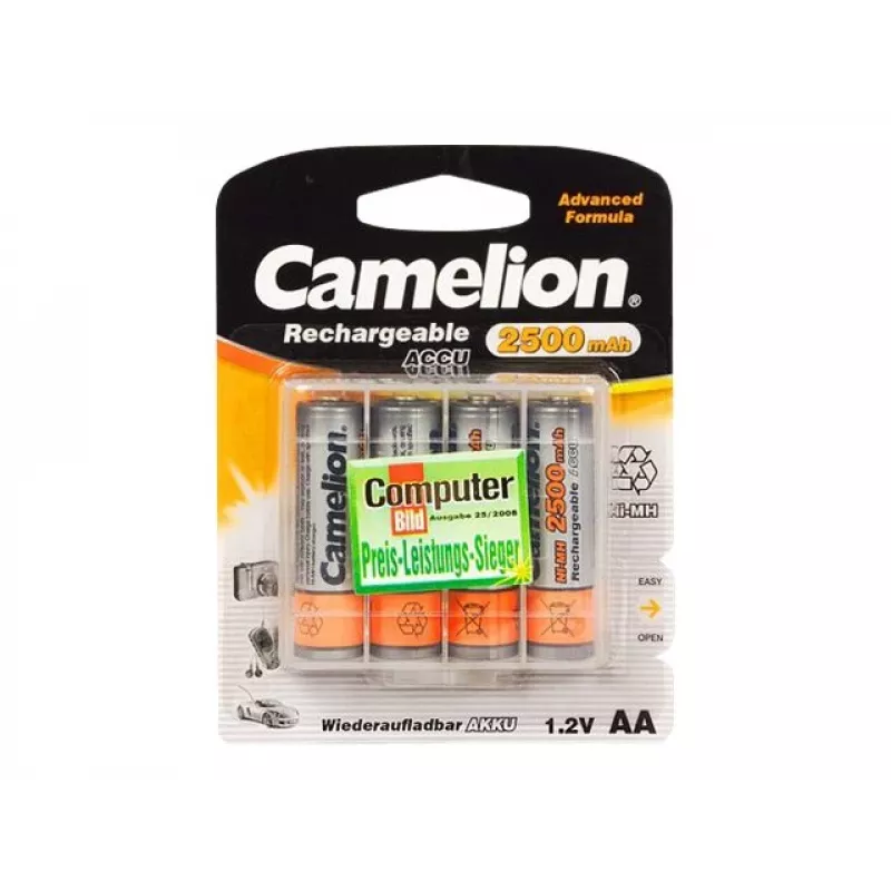Įkraunama baterija Camelion NH-AA2500-BC4, 4 vnt., NiMH, AA, 1,2 V