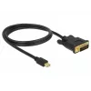 Vaizdo kabelio adapteris DeLOCK 83988 Mini DisplayPort į DVI-D 1 m