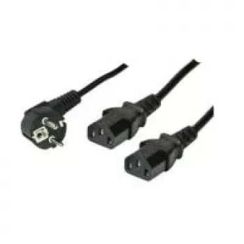 Maitinimo laidas Type F ShiverPeaks 1,8 m su 2 x C13 movomis