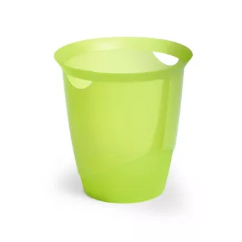 Durable TREND apvalus šiukšlių konteineris 31,5 cm, žalias permatomas