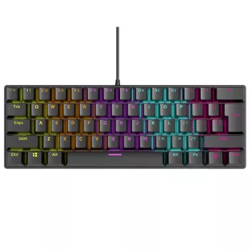 Mechaninė klaviatūra RAMPAGE PLOWER K60 su Blue jungikliais ir RGB foniniu apšvietimu