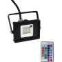 LED prožektorius EUROLITE FL-10 SMD RGB IP65 10W, kompaktiškas lauko RGB prožektorius