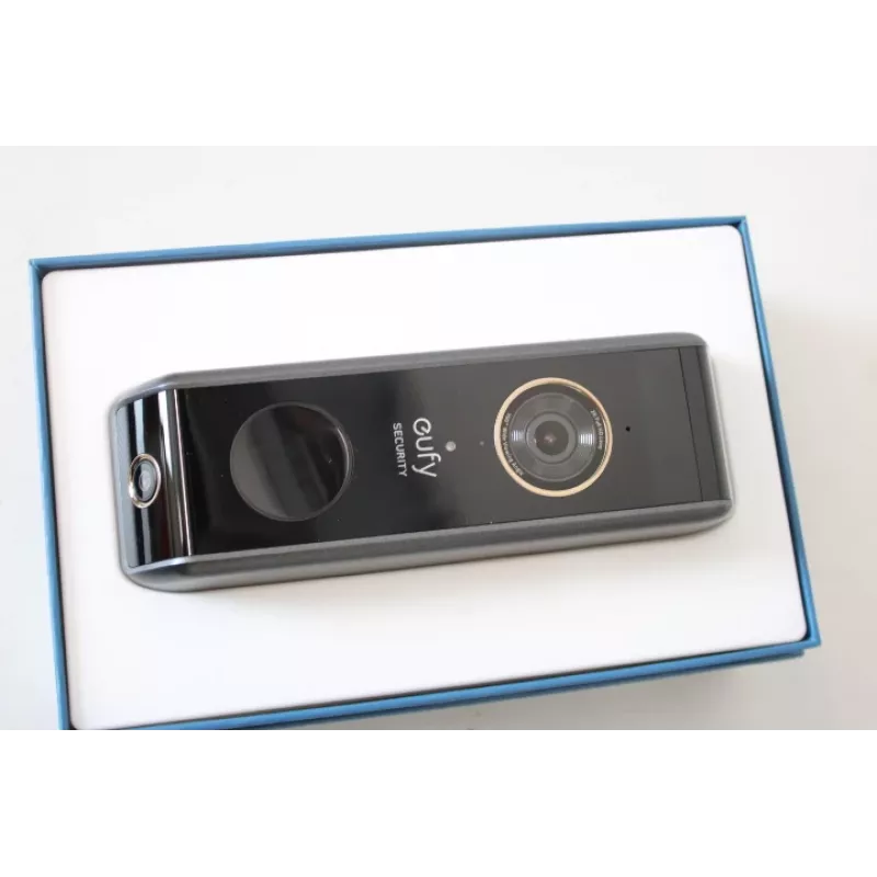 Vaizdo durų skambutis Eufy Doorbell 2 Pro T8213G11SO, juodas, atnaujintas (įbrėžimas viršuje)