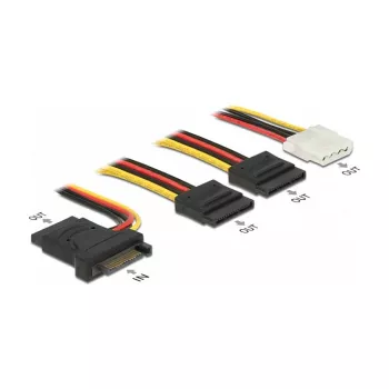 Vidinis maitinimo kabelis DeLOCK 60171 0,2 m SATA 15-pin Kištukas
