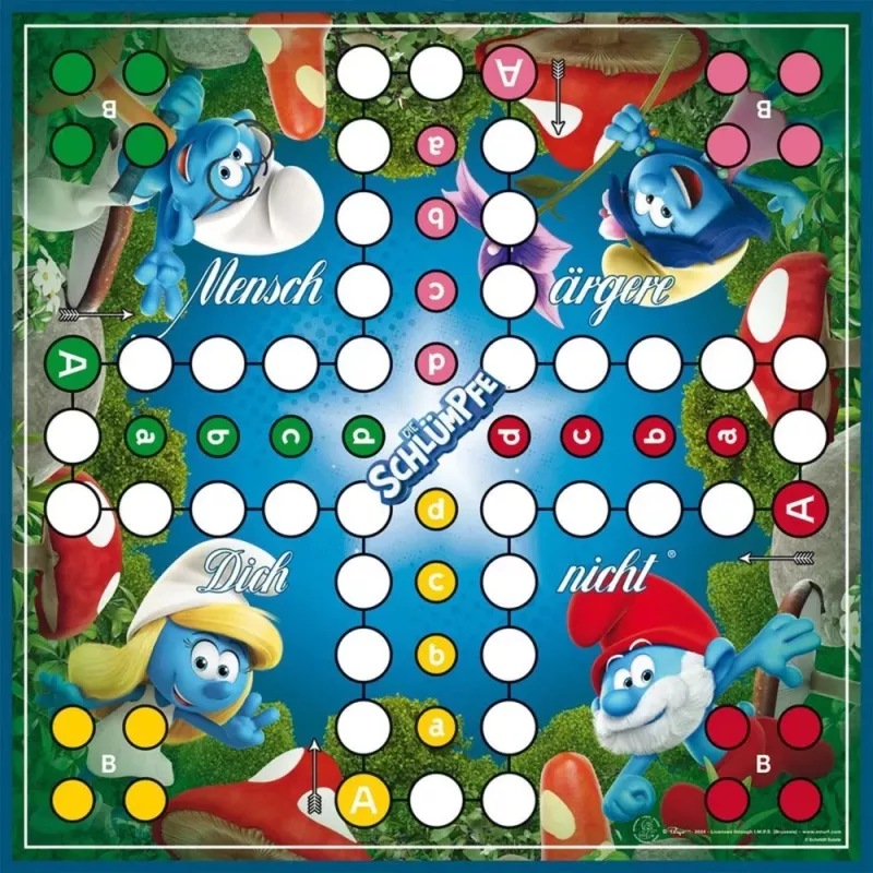 Stalo žaidimas Schmidt Spiele The Smurfs Classic Ludo