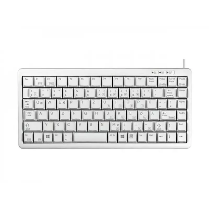 CHERRY Compact klaviatūra, Combo (USB + PS/2), QWERTY, pilka