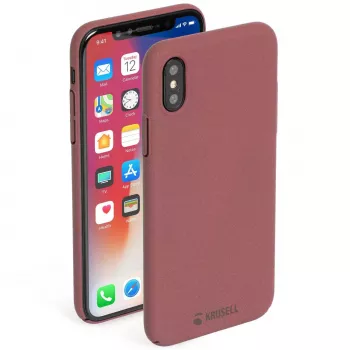 Dėklas Krusell Sandby iPhone X rožmedžio spalvos