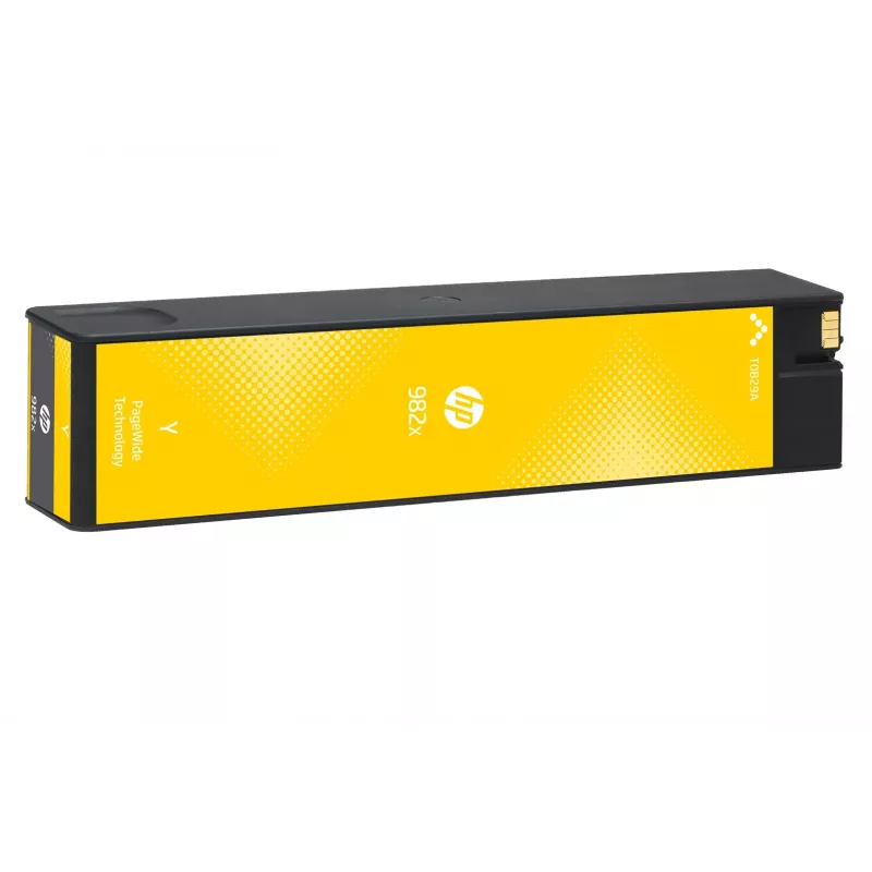 HP 982X didelės talpos geltona originali PageWide kasetė, geltona, 1 vnt., 16000 puslapių