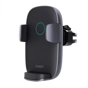 Belaidis įkroviklis automobiliui Aukey HD-C52 – Qi laikiklis su reguliuojamu kampu