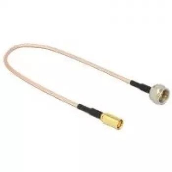 Koaksialinis kabelis DeLOCK 0,25 m F/SMB RG-316 juodas