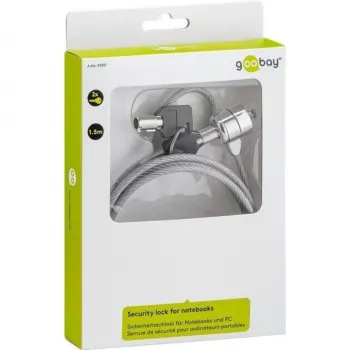 Kabelinė spyna Goobay 93037 Pilka 1,5 m