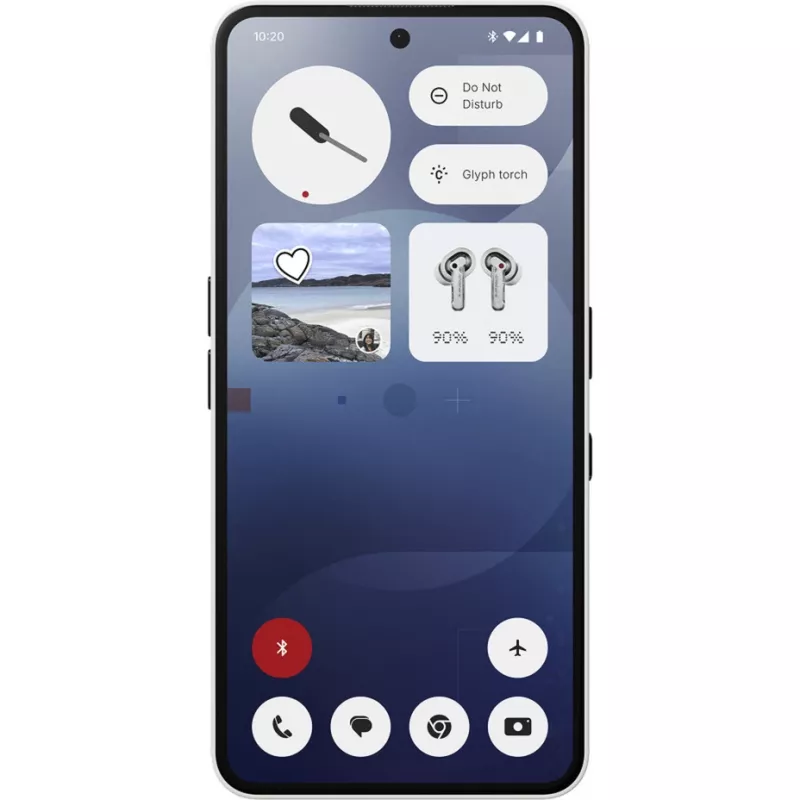 Nothing Phone (3a) 17.2 cm (6.77 inch) Dual SIM Android 15 5G USB Type-C 12 GB 256 GB 5000 mAh Baltas