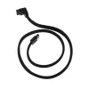 SilverStone SATA III kabelis 50 cm kampuotas / tiesus – juodas pintas