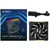 Lian Li UNI FAN TL Wireless LCD 12TLLCD1W1B ventiliatorius, ARGB, PWM, 120 mm, juodas