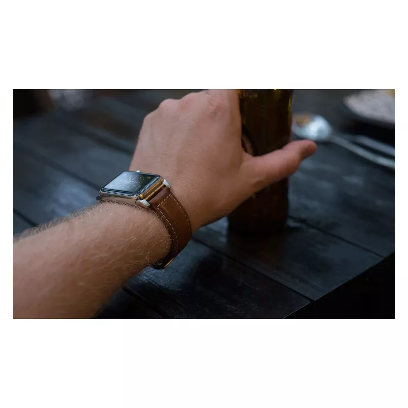 Nomad NM1A4RST00 - Dirželis iš odos, skirtas Apple Watch, rudas