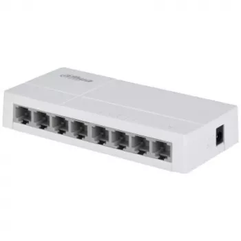 Tinklo jungiklis DAHUA SG1008L-EUR L2 8 prievadų, 8x RJ45 Ethernet prievadai, valdomas 2 lygio