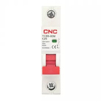 Vienpolis automatinis jungiklis HiSmart NV821440 1P 25A C charakteristika