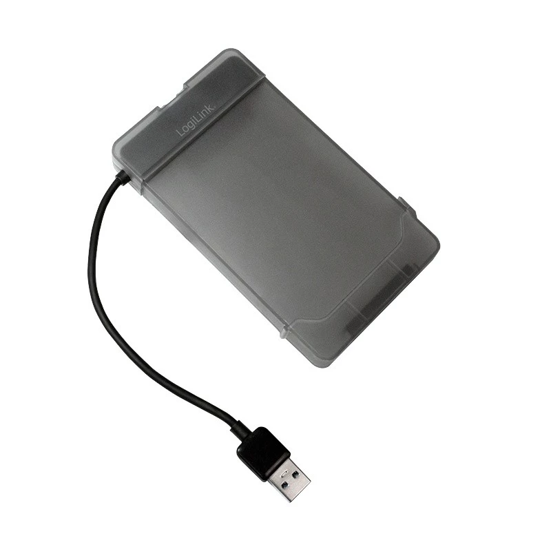 Išorinis dėklas HDD/SSD LogiLink AU0037, 2.5 inch, USB 3.0, pilkas